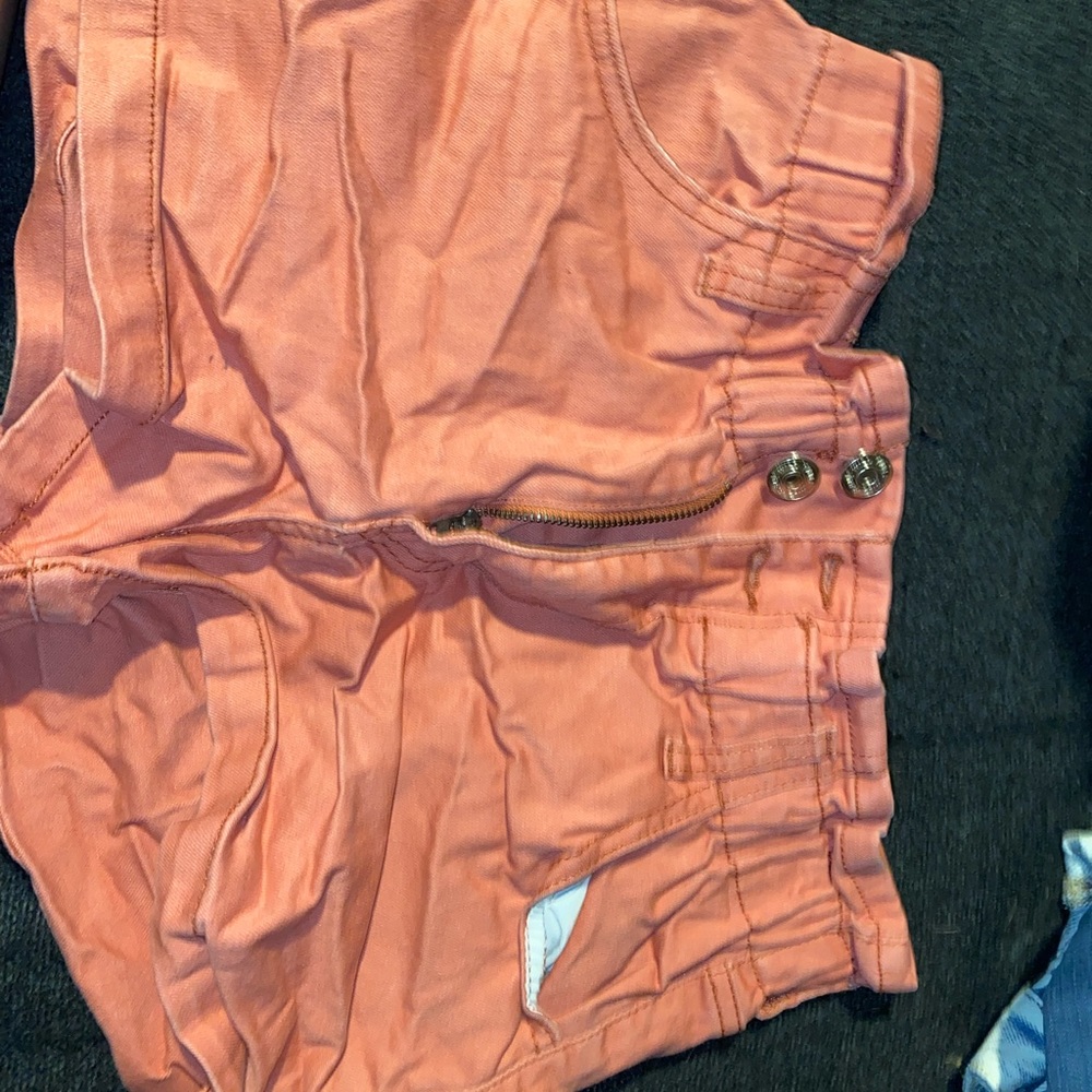 Wild fable coral paper bag shorts